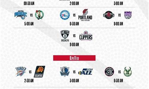 今日nba赛程结果表_今日nba比赛时间安排